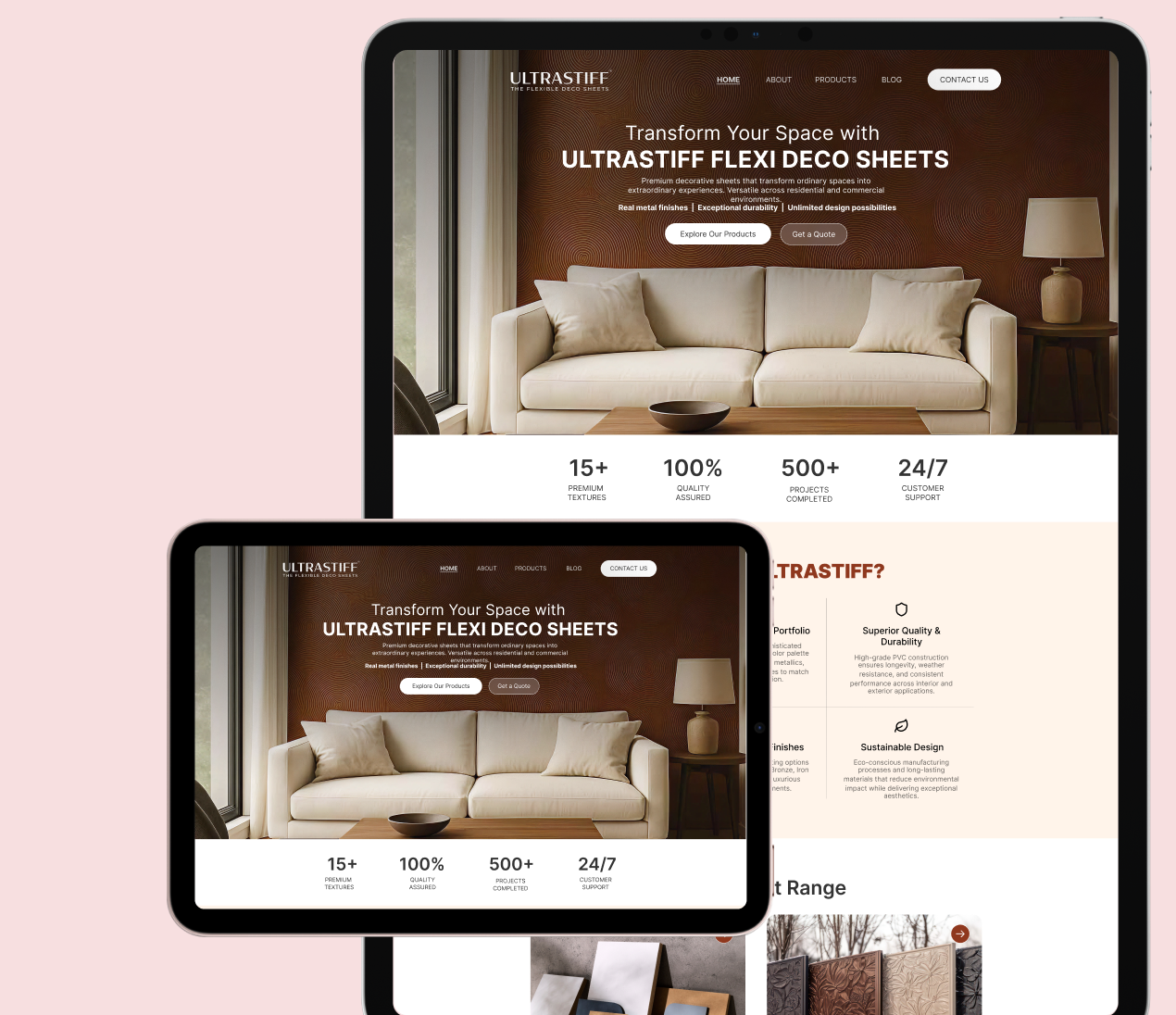 Ultrastiff website preview