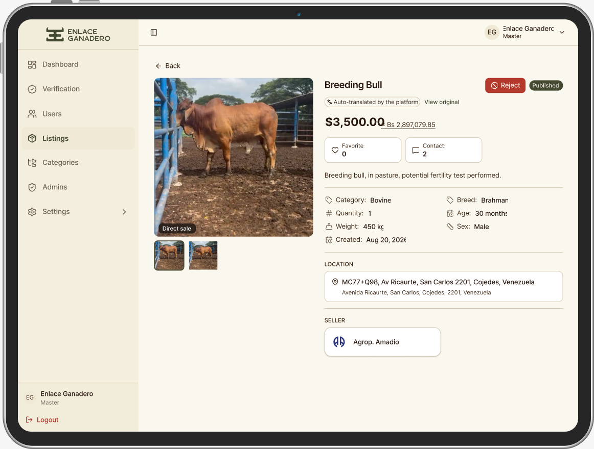 enlace-web web app screen 3