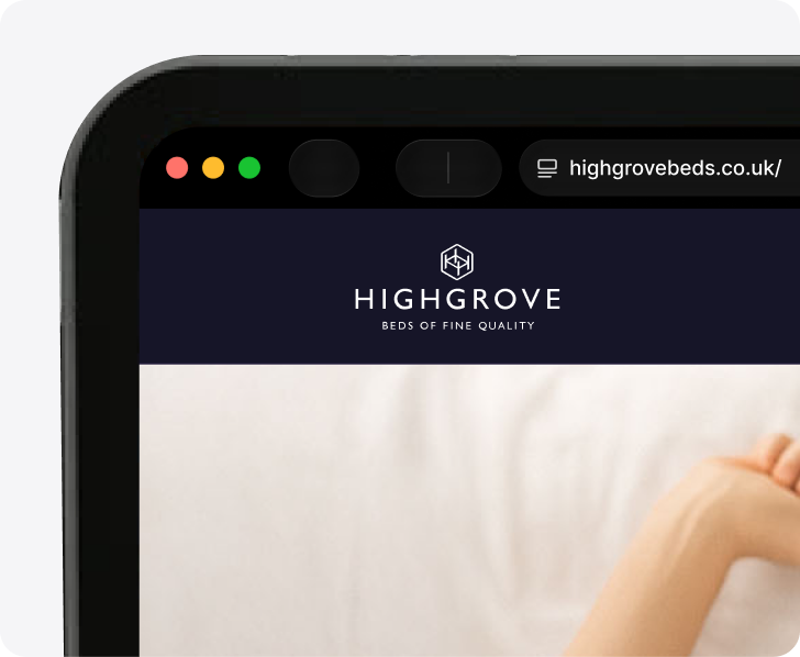Highgrove web app mockup