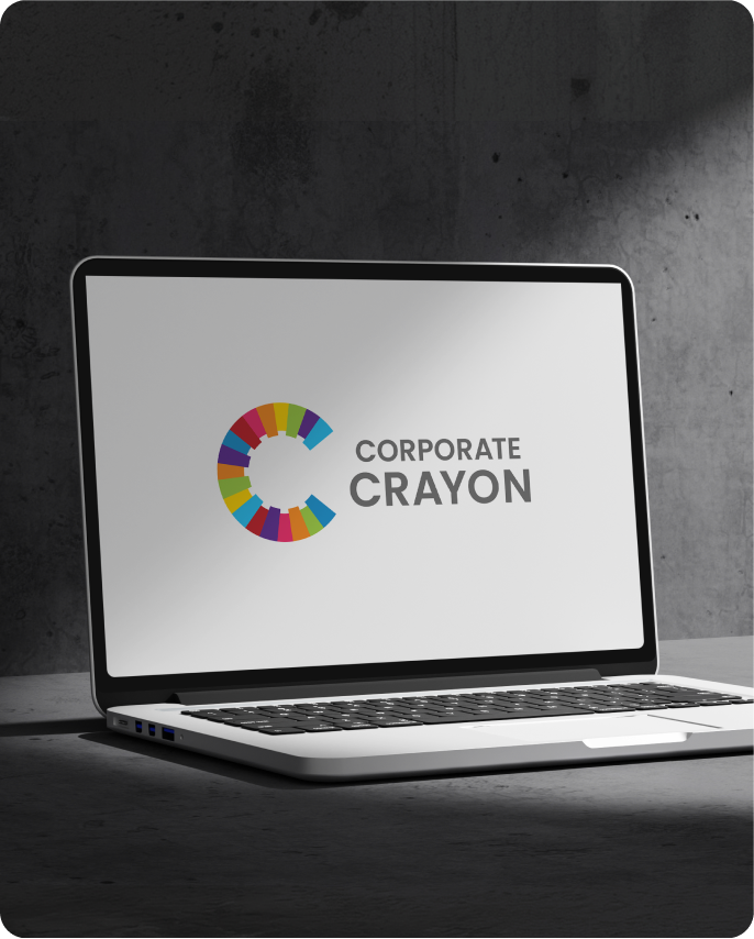 Corporate Crayon about mockup