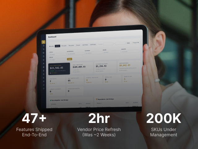DHE Parts: A Procurement Portal Built for a 200,000-SKU Catalog - case study results on hover