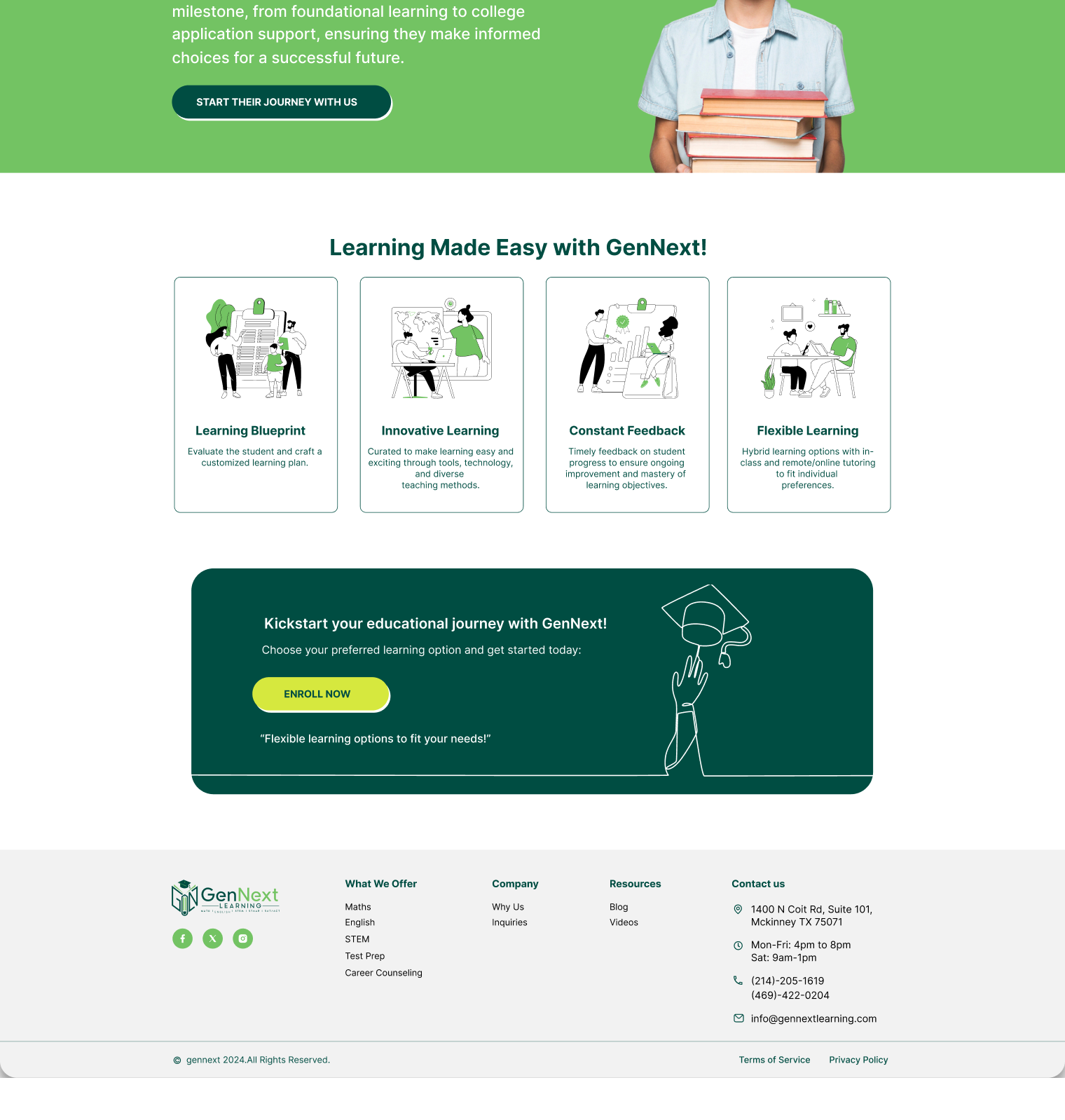 gennext-site website screen 2
