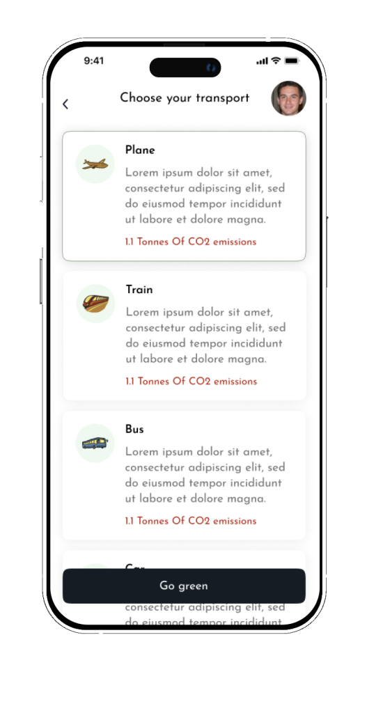 gogreen-cpv app screen 3