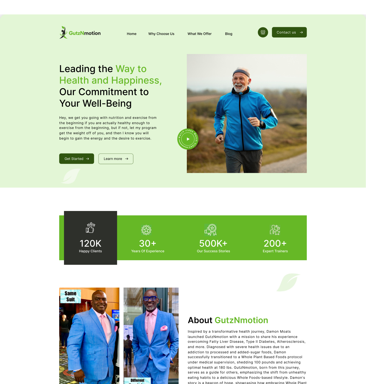 gutznmotion website screen 1