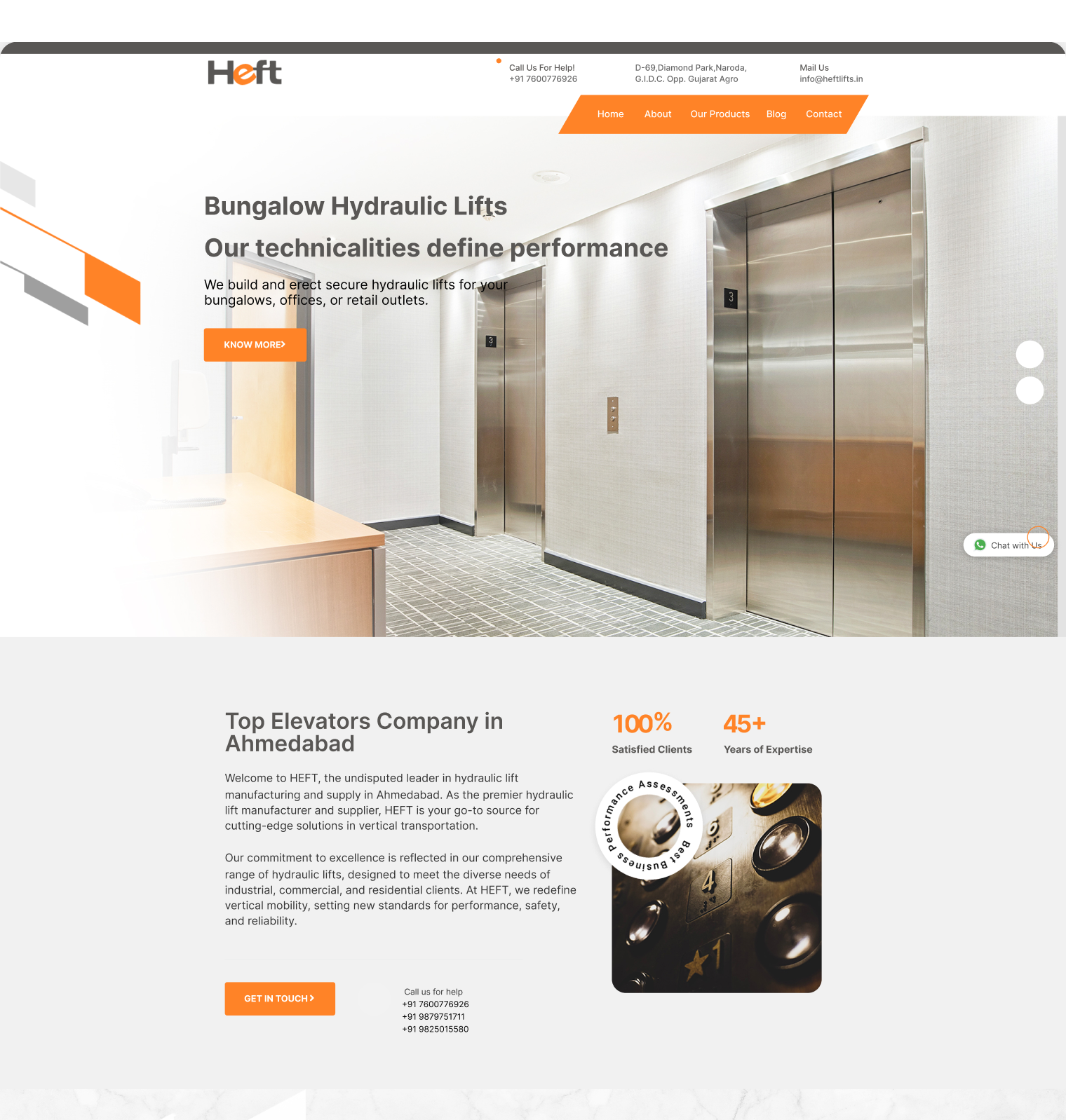 heft-lifts website screen 1