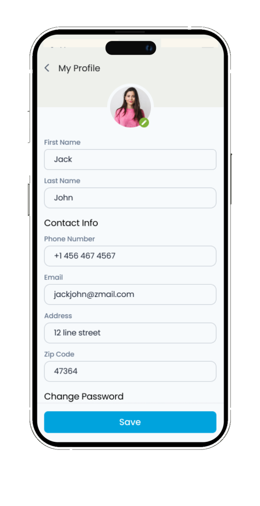 HWA mobile app UI screen 10