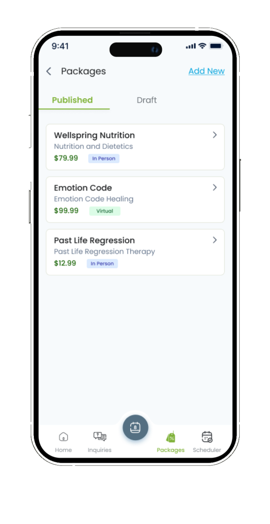 HWA mobile app UI screen 3