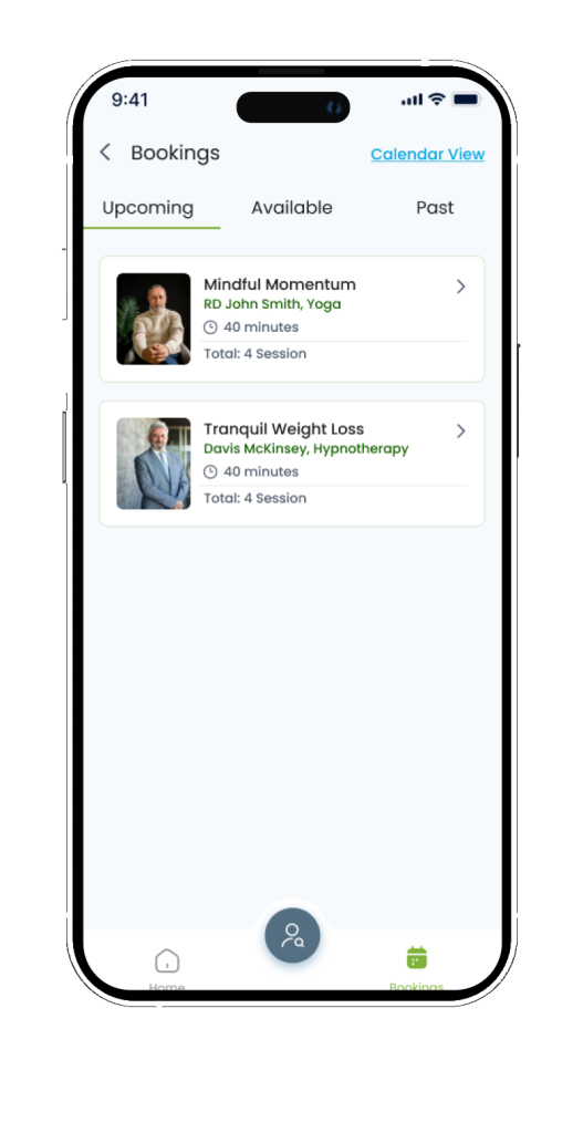 HWA mobile app UI screen 7