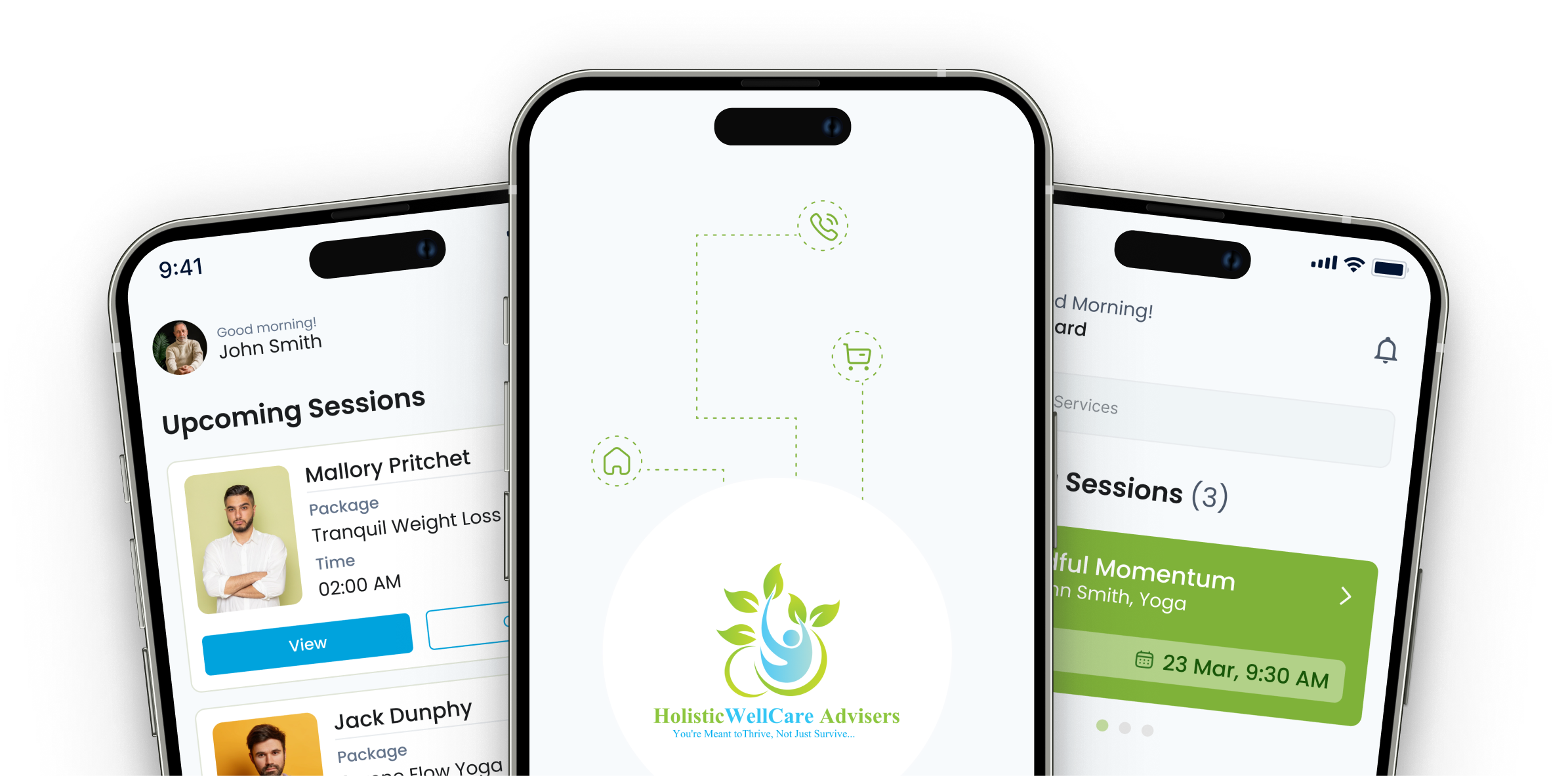 hwa-mobile website mockup