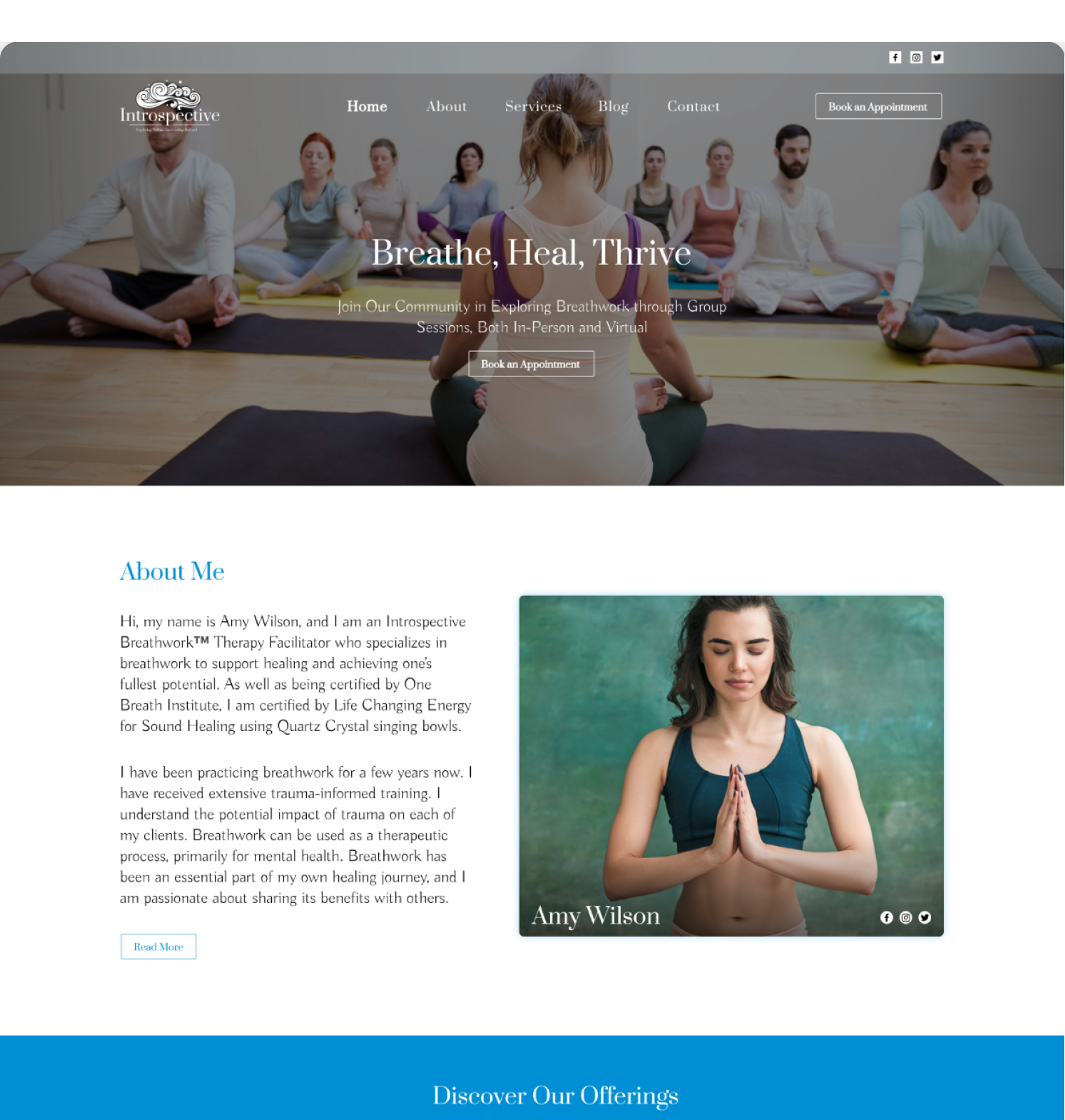 introspect-with-amy website screen 1