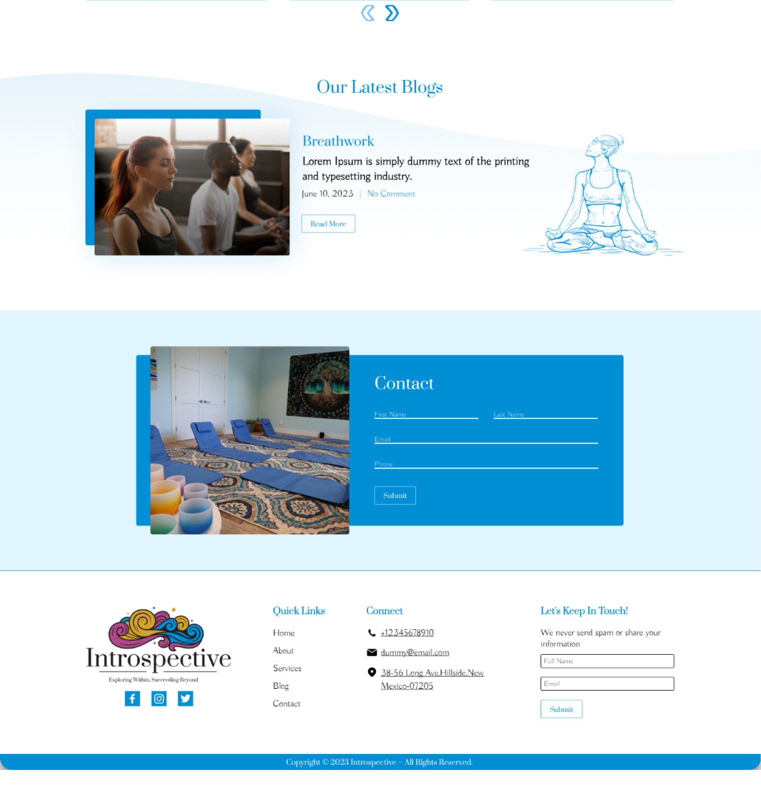 introspect-with-amy website screen 2