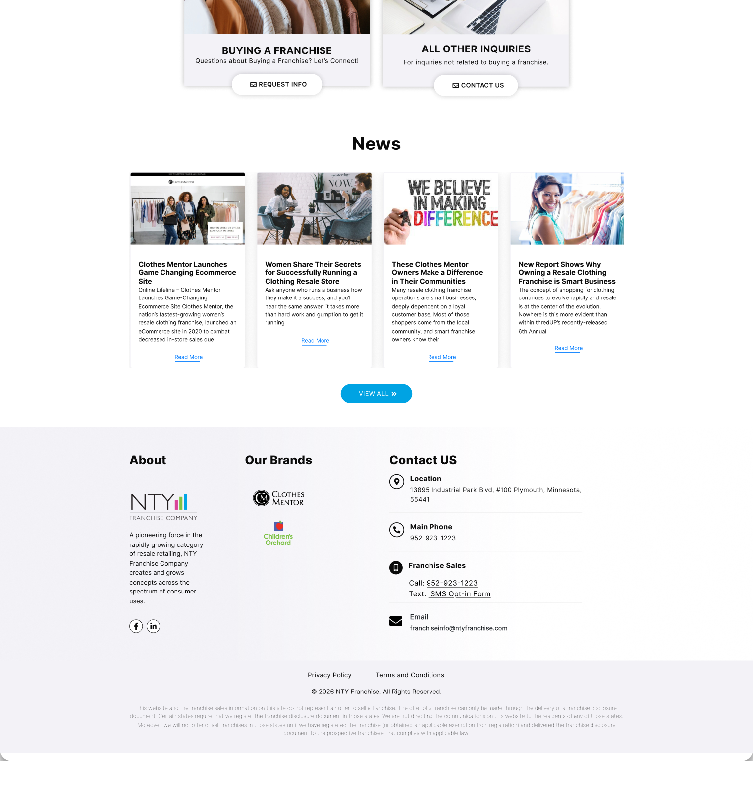 nty-franchise website screen 2