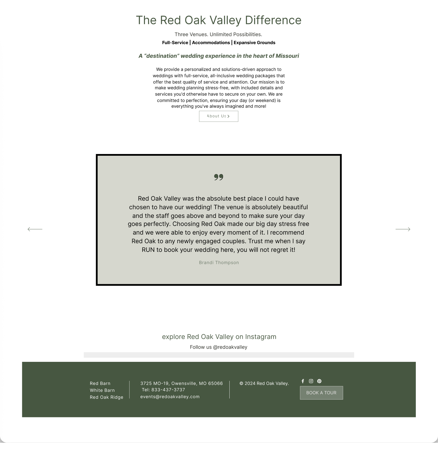red-oak-valley website screen 2