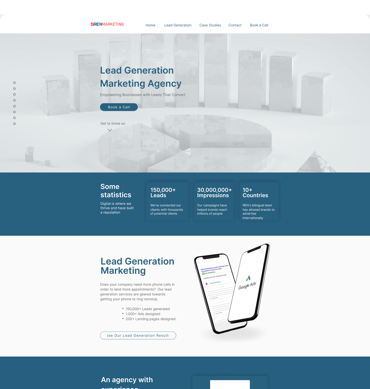 ren-marketing website screen 1