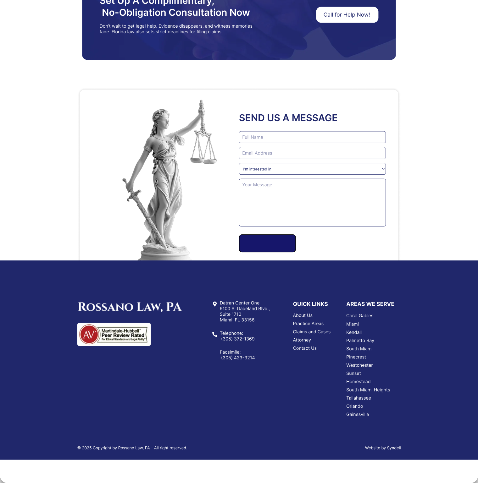 rossano-law website screen 2