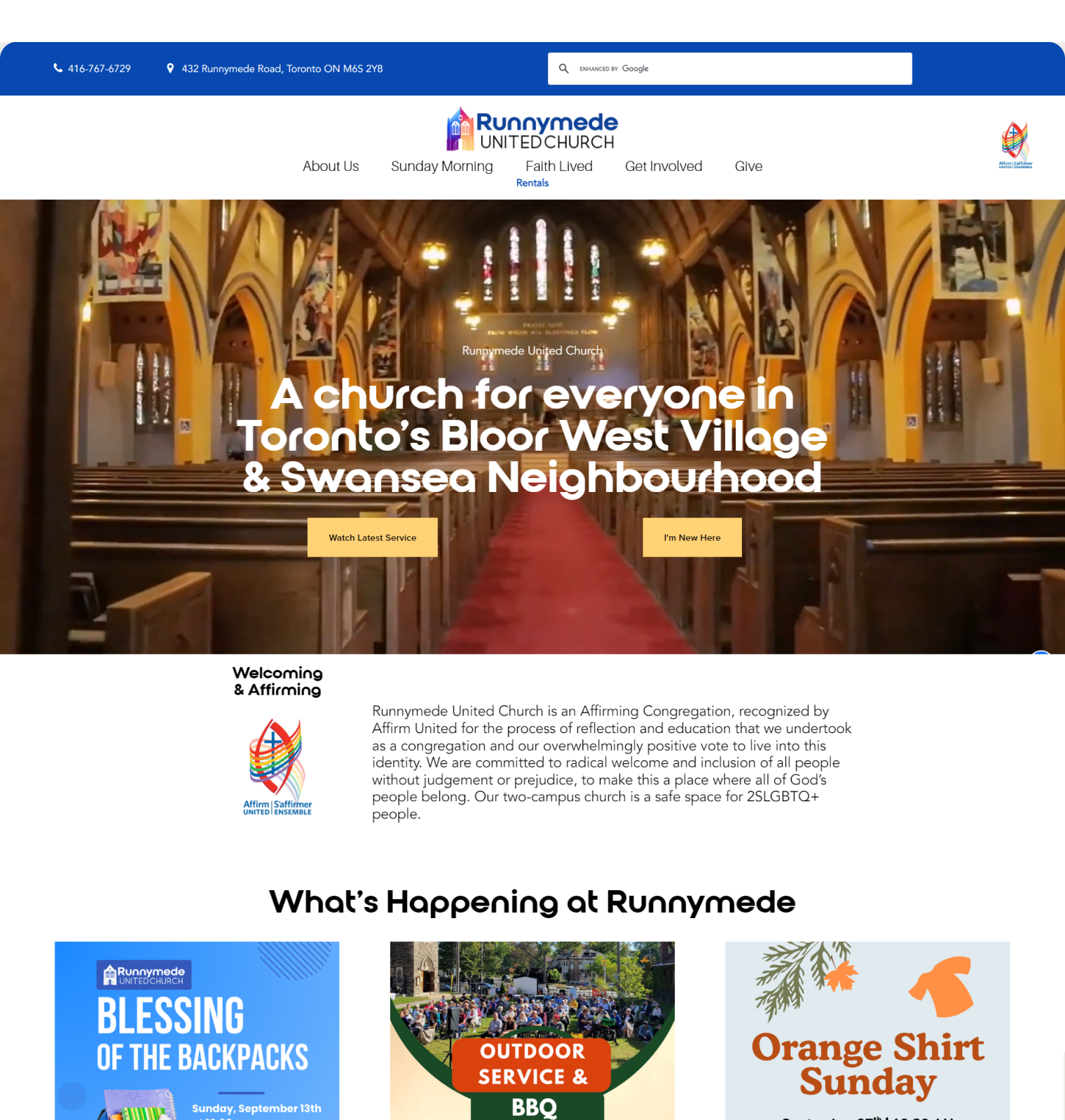 runnymede website screen 1