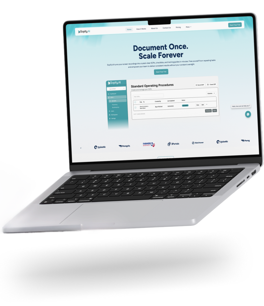 sopify website mockup