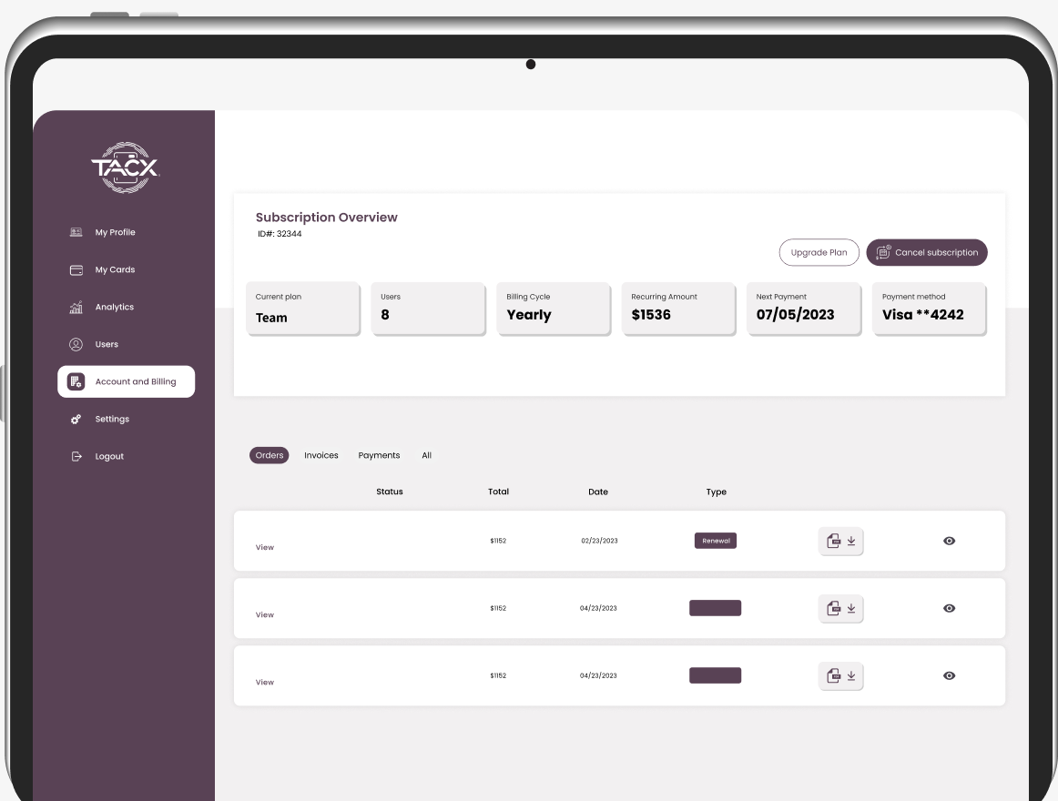 Tacx web app screen 6