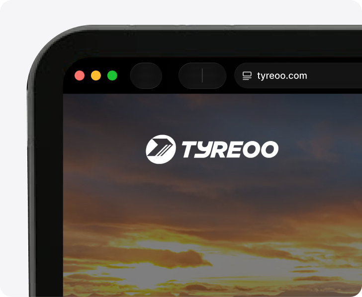 Tyreoo website browser mockup